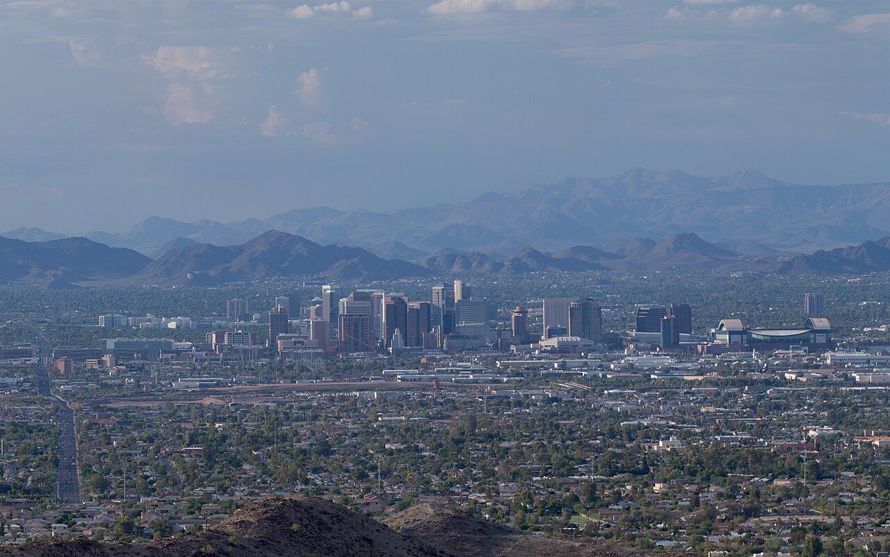 Phoenix skyline from South Mountain