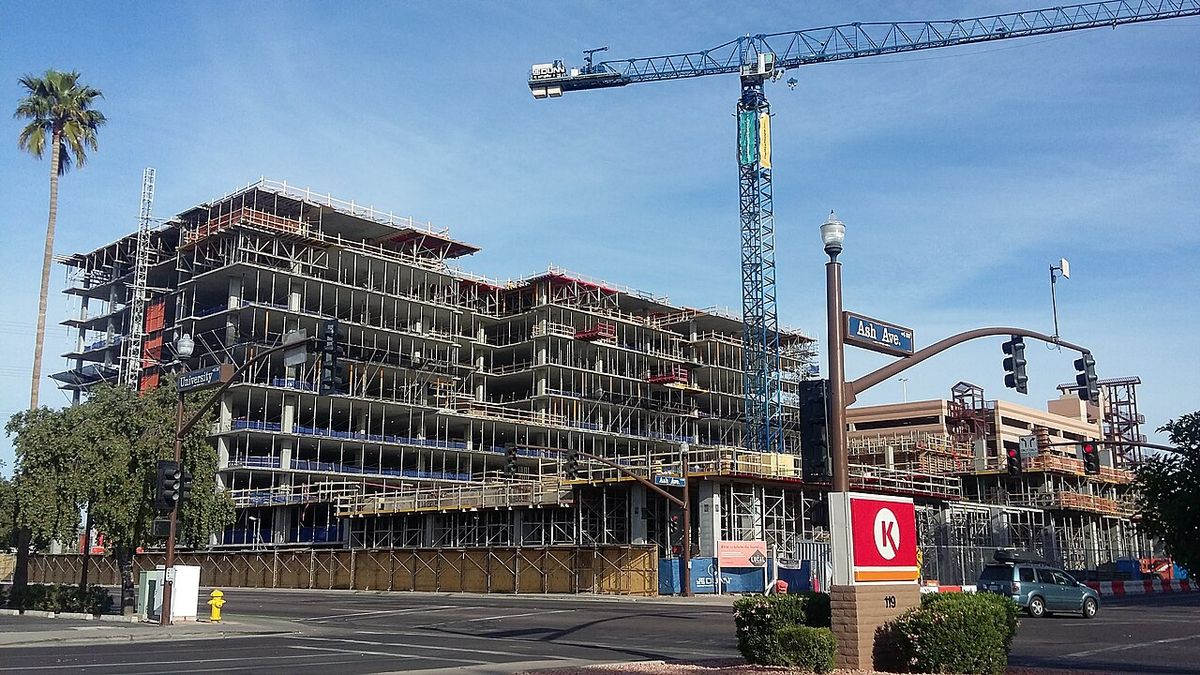 Housing construction on Mill Avenue in Tempe